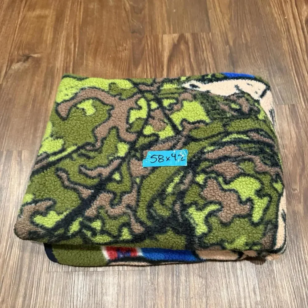 Vintage 90s/00s RARE G.I. JOE Army Military Novelty Promo Blanket Size 58x42‎